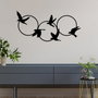 Wallity Tranquila Escultura de Pared de Metal Negra